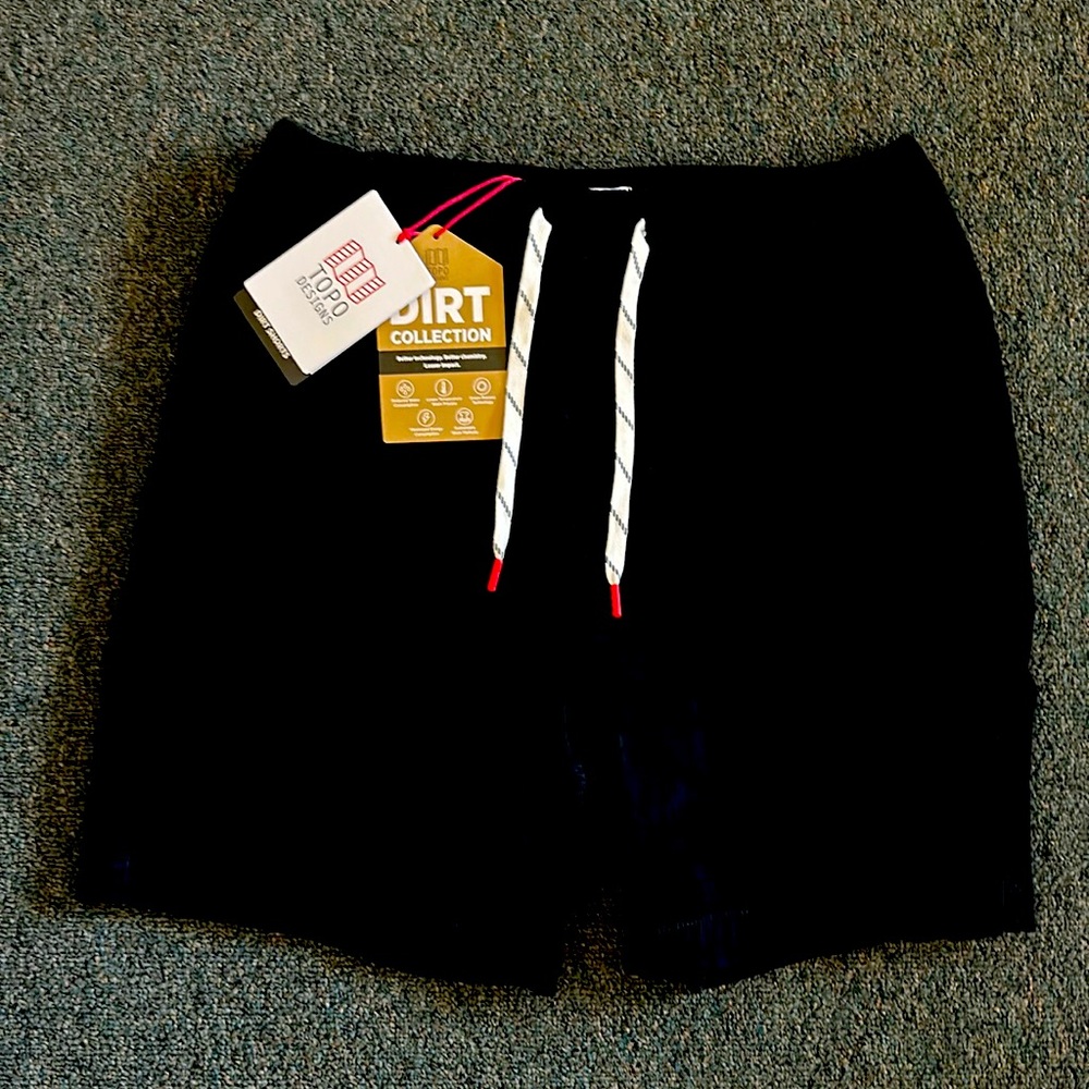 TOPO DESIGNS - Dirt Collection - Dirt Shorts - Black - Large